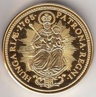 "Magyar aranypénzek utánveretben - Mária Terézia 2 dukát" aranyozott Ag(0.999) emlékérem (...