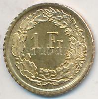 DN. Svájc 1Fr modern mini Au fantáziapénz 0.333 minőségű T:BU ND. Switzerland 1 Franc modern mini Au(0.333) coin C:BU