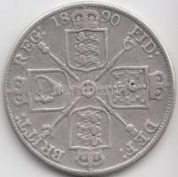 Nagy-Britannia 1890. 2Fl Ag "Viktória" T:3
Great Britain 1890. Double Florin Ag "Vict...
