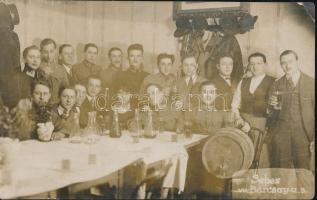 1925 Budapest XV. Rákosszentmihály étterem belső fotólap