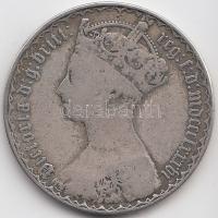 Nagy-Britannia 1886. 1Fl Ag "Viktória" T:3
Great Britain 1886. 1 Florin Ag "Victoria&...