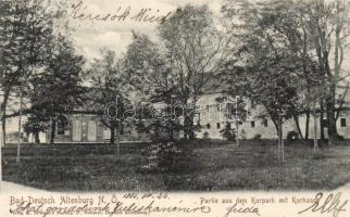 Bad Deutsch-Altenburg, Kurpark, Kurhaus / spa (small tear)