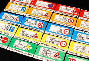 20 db különböző KRESZ tejcsokoládé papír