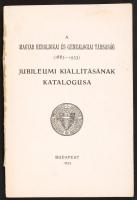 1883-1933 A Magyar Heraldikai és Genealogiai Társaság jubileumi kiállításának katalógusa Bp., 1933. 100p. illusztrációkkal (borító nélkül)