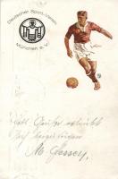 Deutscher Sport-Schulverein München, football player, artist signed (fl)