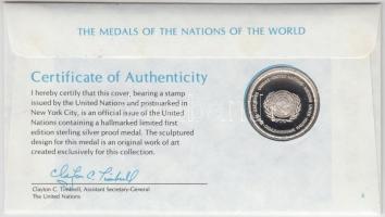 ENSZ 1979. "A Világ nemzeteinek emlékérmei - Cape Verde" Ag emlékérem (15g/0.925/32mm) meg...