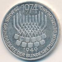 NSZK 1974. 5M Ag "25 éves az alkotmány" T:exPP
GFR 1974. 5 Mark Ag "Constitutional La...