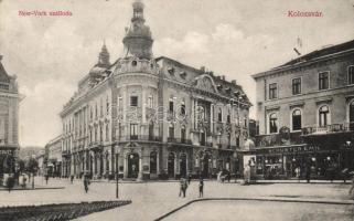 Kolozsvár, New-York szálloda, Schuster Emil díszműkereskedése / hotel, shop