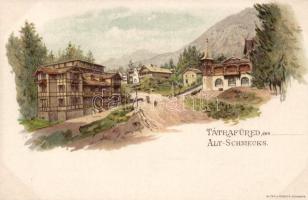 Tátrafüred, Adolf Mauer vendégház, litho / rest house