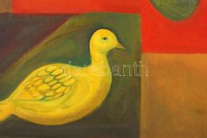 Bartha jelzéssel: Csendélet madárral. Olaj, vászon, keretben, 58×78 cm