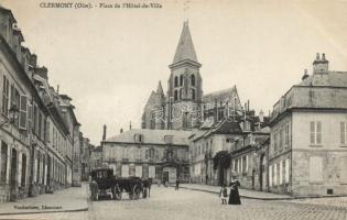 Clermont, Oise; Place de lHotel de Ville / square