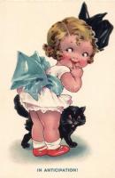 In Anticipation! cat, litho, Dolly-Serien
