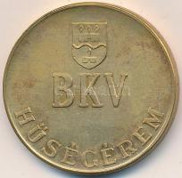 ~1970. "BKV Hűségérem" aranyozott Br emlékérem dísztokban T:1