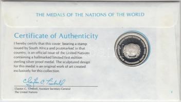 ENSZ 1979. "A Világ nemzeteinek emlékérmei - Dél-afrikai Köztársaság" Ag emlékérem (15g/0....