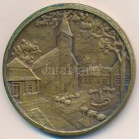 ~1930. "Az Érdem Elismeréséül A Falu Országos Szövetsége" Br emlékérem (45mm) dísztokban T...