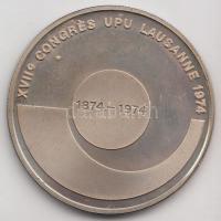 Svájc 1974. " UPU - konferencia Lausanne" Ag sorszámozott emlékérem (15.13g/0.900/33mm) T:...