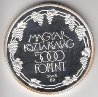 2008. 5000Ft "Tokaji Történelmi Borvidék" Ag T:PP plasztiktokban, tanúsítvánnyal