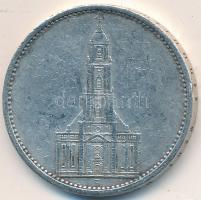 Német 3. Birodalom 1935A 5M Ag "Garnisonkirche" T:2-,3 
German Third Reich 1935A 5 Marks A...