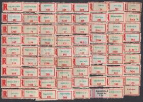 434 db magyar és 55 db külföldi ragjegy 3 db berakólapon + 2 db stecklapon