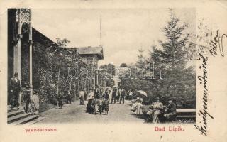 Lipikfürdő, Bad Lipik; Wandelbahn / promenade (EB)