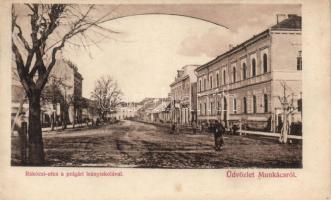 Munkács, Rákóczi utca, polgári leányiskola / Rákóczi street, girl school (r)