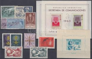 1953-1962 Nemzetközi szervezetek motívum 11 klf bélyeg + 3 db blokk, 1953-1962 International organizations motive 11 diff. stamps + 3 blocks