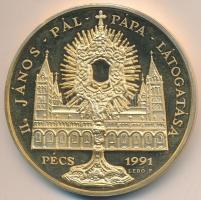 Bognár György (1944-) / Lebó Ferenc (1960-) 1991. "II. János Pál pápa látogatása - Pécs" a...