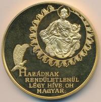 Bognár György (1944-) 1989. 1956-1989 Magyar Köztársaság Emlékérem aranyozott nagyméretű piefort emlékérem (65mm) dísztokban, tanúsítvánnyal T:PP