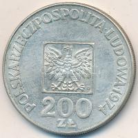 Lengyelország 1974. 200Zl Ag "A Lengyel Népköztársaság 30. évfordulója" T:2- Poland 1974. 200 Zlotych Ag "30th Anniversary - Polish Peoples Republic" C:aXF