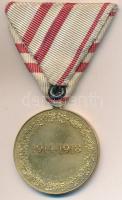 Ausztria 1932. "Háborús Emlékérem 1914-1918" Br kitüntetés mellszalagon kardokkal Szign.: ...