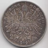 Ausztria 1912. 2K Ag "Ferenc József" T:2-  Austria 1912. 2 Corona Ag "Franz Joseph" C:VF Krause KM#2821