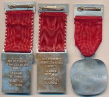 Svájc 1958-1970. 3db klf díjérem mellszalagon T:2
Switzerland 1958-1970. 3pcs of different medal wit...