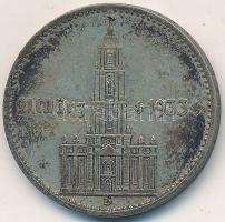 Német 3. Birodalom 1934D 2M Ag "Garnisonkirche" T:3
German Third Reich 1934D 2 Mark Ag &qu...