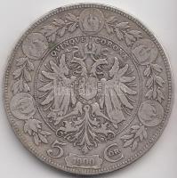 Ausztria 1900. 5K Ag T:2-,3  Austria 1900. 5 Corona Ag C:VF,F Krause KM#807