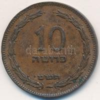 Izrael 1949. 10P Br T:2,2- &lt;br/&gt;Israel 1949. 10 Prutot Br C:aXF