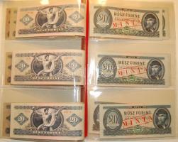 20 Ft forgalmi: 1947 T:II csak egyszer hajtva!, lefelé csúszott nyomás, 1949 T:II csak egyszer hajtv...