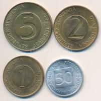 Szlovénia 1992-1994. 50s-5T (4xklf) T:1-2 Slovenia 1992-1994. 50 Stotinov - 5 Tolarjev (4xdiff) C:UNC-XF