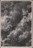 cca 1930-1937 Kinszki Imre (1901-1945): Zivatar után, vintage alkotás, szerzői pecséttel, 17x12 cm