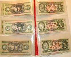 10 Ft forgalmi: 1947 T:II csak egyszer hajtva!, 1949 (2x) az egyikben lemezhiba T:I, 1957 T:I, 1960 ...