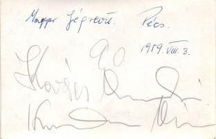 Kovács-Kuharovitz jégrevű páros dedikált fotója