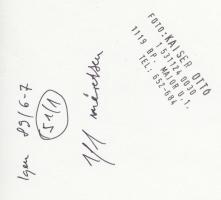 1989 Kaiser Ottó vintage fotója a környezeti ártalmakról, pecséttel jelzett, 18x17 cm