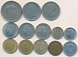 Spanyolország 1953-1983. 1P-50P (13x) T:vegyes
Spain 1953-1983. 1 Pesetas - 50 Pesetas (13x) C:mixed