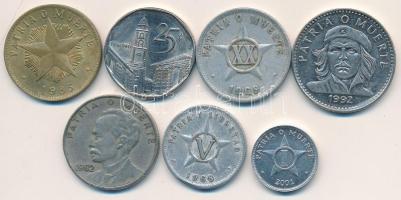 Kuba 1962-2001. 1c-3P (7xklf) T:vegyes Cuba 1962-2001. 1 Centavos - 3 Pesos (7xdiff) C:mixed