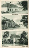 Komárváros, Zalakomár; Kollár-féle malom, Boros József üzlete, Római katolikus iskola (EK)