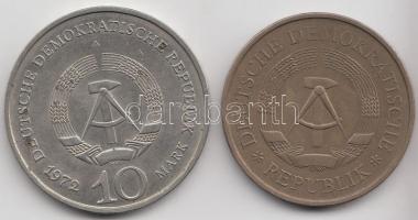 NDK 1969. 5M + 1972. 10M T:2
GDR 1969. 5 Mark + 1972. 10 Mark C:XF