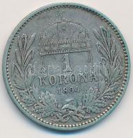 1894. 1K Ag "Ferenc József" T:2-,3