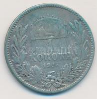 1895. 1K Ag "Ferenc József" T:2-,3