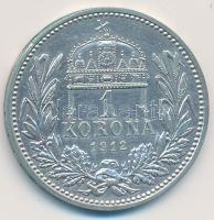 1912. 1K Ag "Ferenc József" T:1-,2