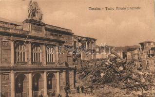 Messina, Teatro Vittorio Emanuele / theatre, after the earthquake