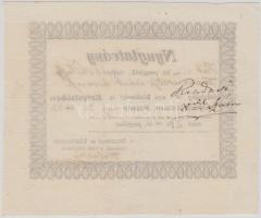 Pest 1843. "Nyugtatvány" 2P-ről Jelenkor és Társalkodó szerkesztő és kiadótól vízjeles pap...